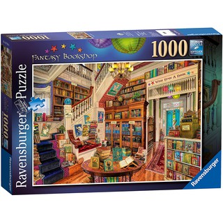 (ลดราคากล่องบุบ) จิ๊กซอว์ Ravensburger - Fantasy Bookshop 1000 pieces (ของแท้, มีสินค้าพร้อมส่ง)