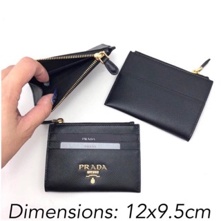 New prada card case black