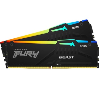 (KF556C40BBAK2-16) 16GB (8GBx2) DDR5 5600MHz RAM (หน่วยความจำ) KINGSTON FURY BEAST DDR5 RGB ประกัน LT