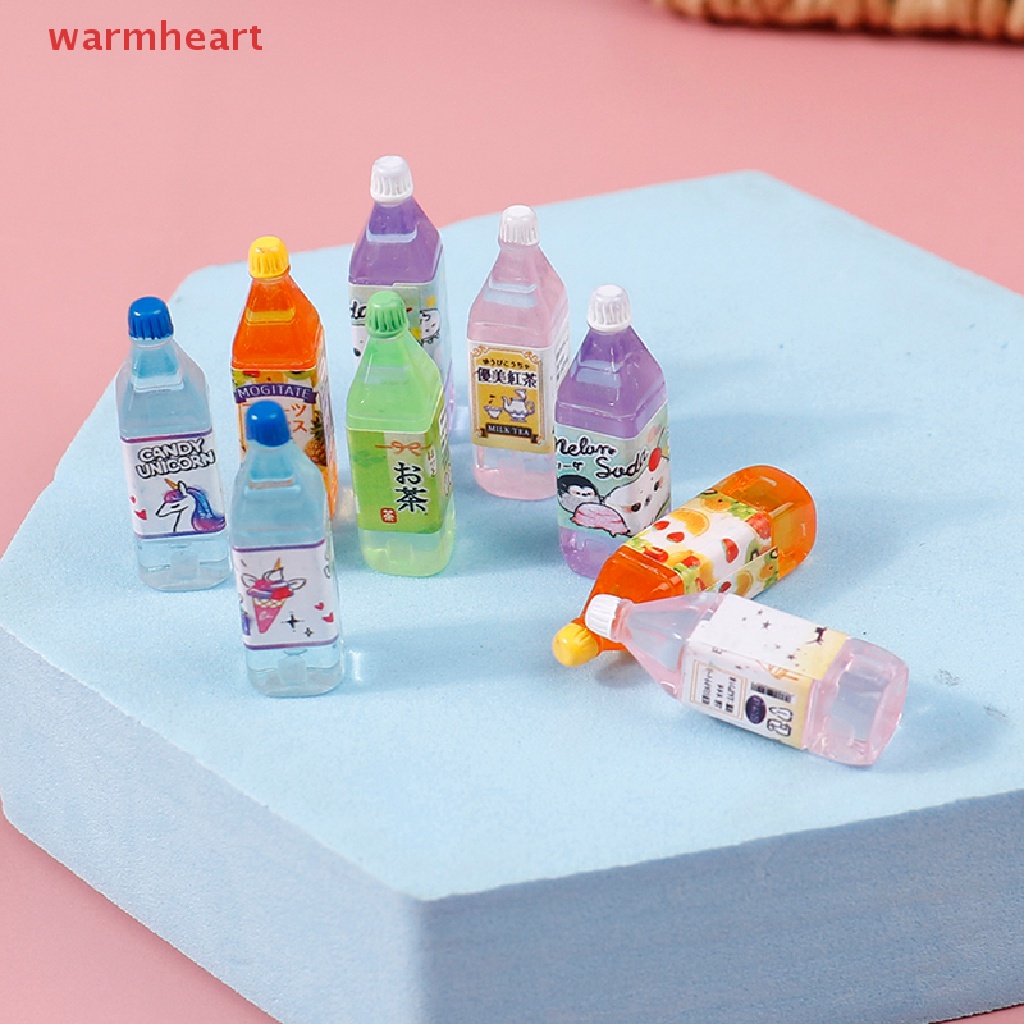 (warmheart) ชุดโมเดลเครื่องดื่ม น้ําผลไม้ ขนาดเล็ก สไตล์ญี่ปุ่น สําหรับตกแต่งบ้านตุ๊กตา 5 ชิ้น