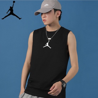 เสื้อยืดแขนกุด พิมพ์ลาย Air Jordan Air Man สไตล์สปอร์ต สําหรับผู้ชาย