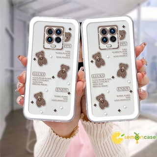 เคสคุณภาพสูง สําหรับ For Xiaomi Redmi Note 9 8 10 10S 9 10 PRO MAX 11 9S Xiaomi Redmi POCO C3 C31 X3 NFC X3 PRO Redmi 9C NFC 9A 9i 9T 9AT 9ACTIV 9 PRO Power 10X POCO M2 PRO 10 Prime ใส ลายหมีเท็ดดี้ เคสโทรศัพท์มือถือแบบนิ่ม