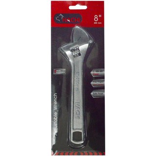 ประแจเลื่อนชุบซาติน 8 นิ้ว ด้ามเปลือย HACHI HC ADJUSTABLE WRENCH