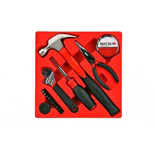 ชุดเครื่องมือช่าง 16 ชิ้น/ชุด MATALL สี แดง-ดำ  16 EA/SET MATALL HAND TOOL SET