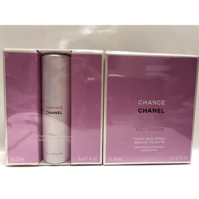 Chanel Chance Eau Tendre Twist & Spray EDT 3x20ml