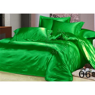 ชุดเครื่องนอนผ้าซาติน 6 ฟุต (DS606 สี Spring Green)