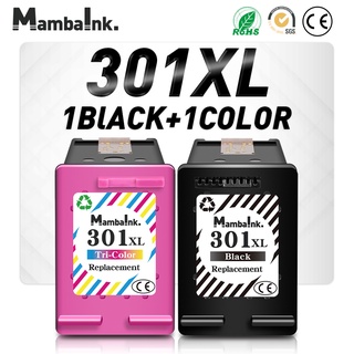 Mambaink 301XL Ink Cartridge Replacement For HP 301 XL Deskjet 1050 2050 2050s 3050 3050a 3054 for Envy 4500 4502 4504 5