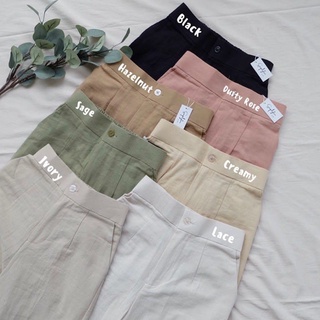 Rx Fashion - YUKA Slim Culotte Culottes / Strap Culottes / Linen Culottes Highwaist / Hawaiian Culottes PANTS / DRILL PANTS Culottes DRILL / MISHA MEISHA Culottes DRILL / MIRABELLA PANT AURELIA Culottes YUKA PANTS (จัดส่งฟรี)