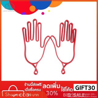 【happyeasybuy】อุุปกรณ์ที่วางถุงมือกอล์ฟแบบพลาสติก ทนทาน สีแดง 1 คู่