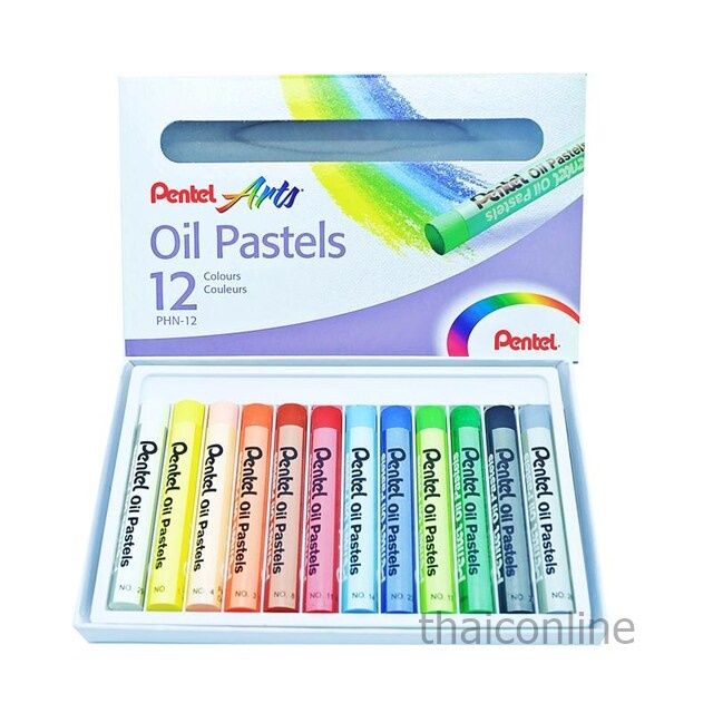 Pentel สีชอล์ค เพนเทล 12 สี 25 สี 36 สี 49 สี Pentel Oil Pastel ขายถูก ราคา ถูกที่สุด ดีลบีเคเค