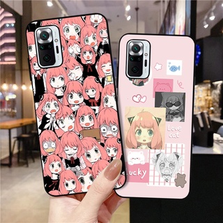 Spy×เคสโทรศัพท์มือถือ แบบนิ่ม ลายอนิเมะ สีดํา สําหรับ Redmi 9A 9C Note10 Note 8 Note 11 Pro 9pro