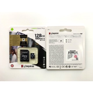 Kingston Micro SD 128g Class 10 ของแท้100% รับประกันตลอดอายุการใช้งาน