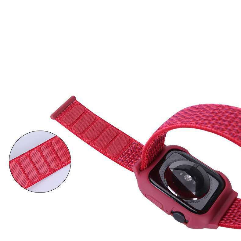 ราคาส่ง!(เคส+สาย) สายนาฬิกาข้อมือ สายสำหรับ Apple Watch 38mm. 42 mm. 40mm. 44 mm. Series SE 6 5 4 3 