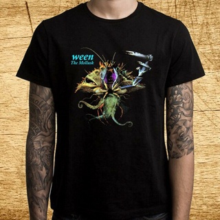 เสื้อยืดพิมพ์ลายแฟชั่น ใหม่ เสื้อยืด พิมพ์ลายโลโก้วงร็อค Ween The Mollusk สีดํา สําหรับผู้ชาย ไซซ์ S-3XL