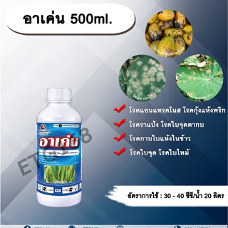 อาเค่น 500ml. คาร์เบนดาซิม สารป้องกันและกำจัดเชื้อรา แบบดูดซึม โรคราแป้ง โรคแอนแทรกโนส โรคกุ้งแห้งพริก โรคใบไหม้