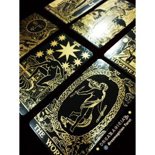 ไพ่ยิปซีเคลือบทอง Tarot Gold And Black Edition ไพ่ยิปซีของแท้พร้อมส่ง ไพ่ยิปซีลดราคา ไพ่ทาโร่ต์ ไพ่ออราเคิล Tarot Oracle