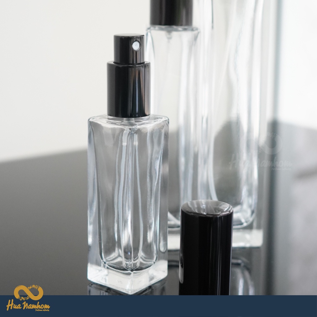 ขวดสเปรย์ ทรงสี่เหลี่ยมสูง ฝาและหัวสเปรย์อย่างดี 30-100ml