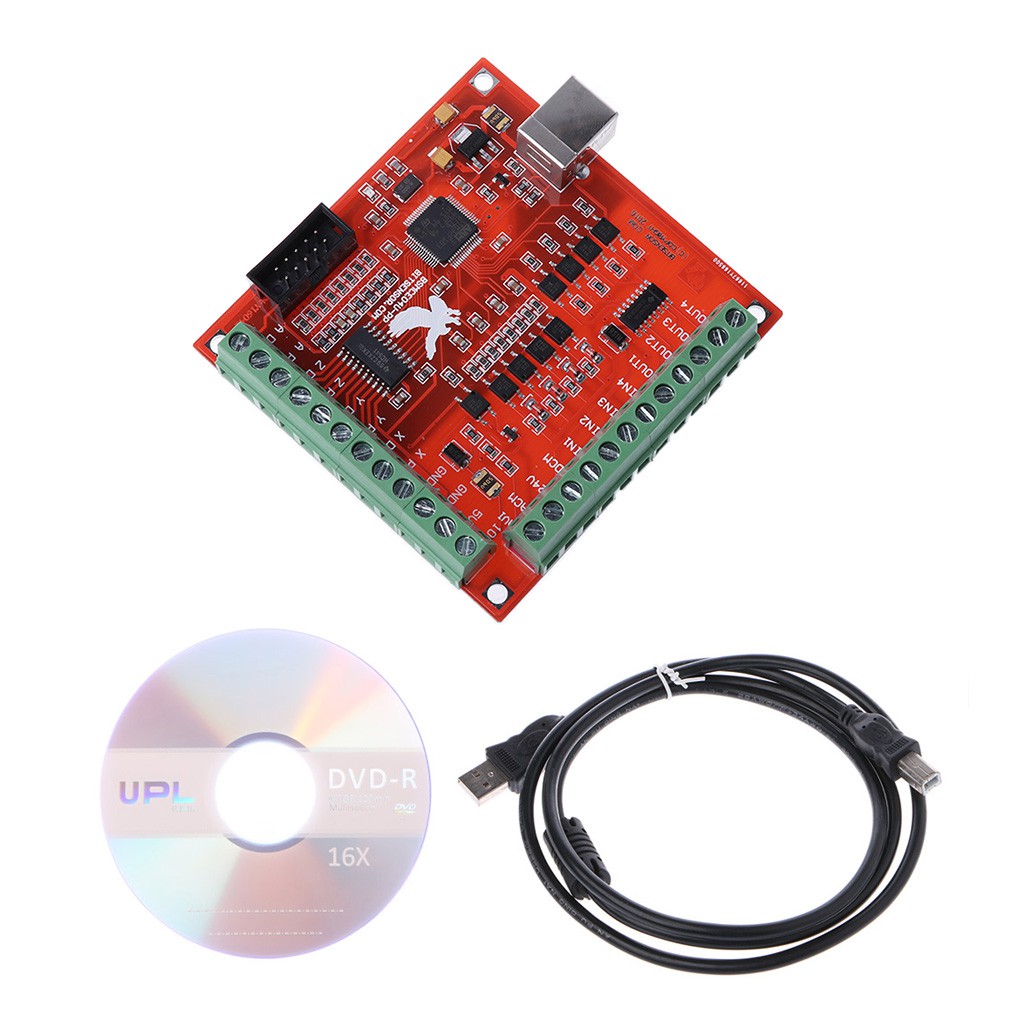 SEL♥CNC USB MACH3 100Khz Breakout Board 4 Axis Interface Driver Motion Controller