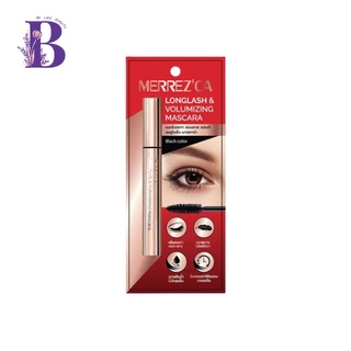 (1ชิ้น) Merrezca Longlash &amp; Volumizing Mascara 6.5g