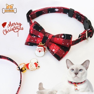 Christmas Cat Collar with Bell Cat Collar Four Seasons Adjustable Neck Accessories