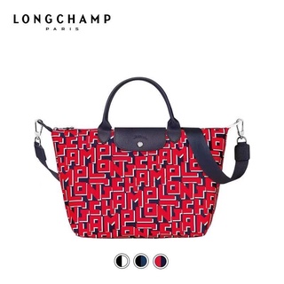 💯Original authentic Longchamp/LE PLIAGE/Womens shoulder messenger bag/letters/Jiaozi Bag/