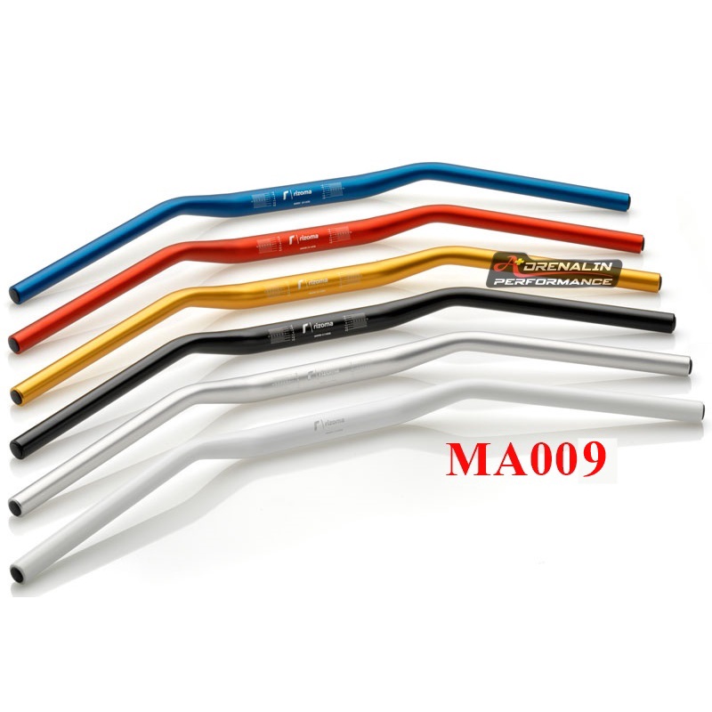 แฮนด์ Rizoma MA009 สีดำ แฮนด์สูง 50mm เพิ่มความสบาย ใช้กับตุ๊กตาขนาด 29Ø ของแท้ Italy