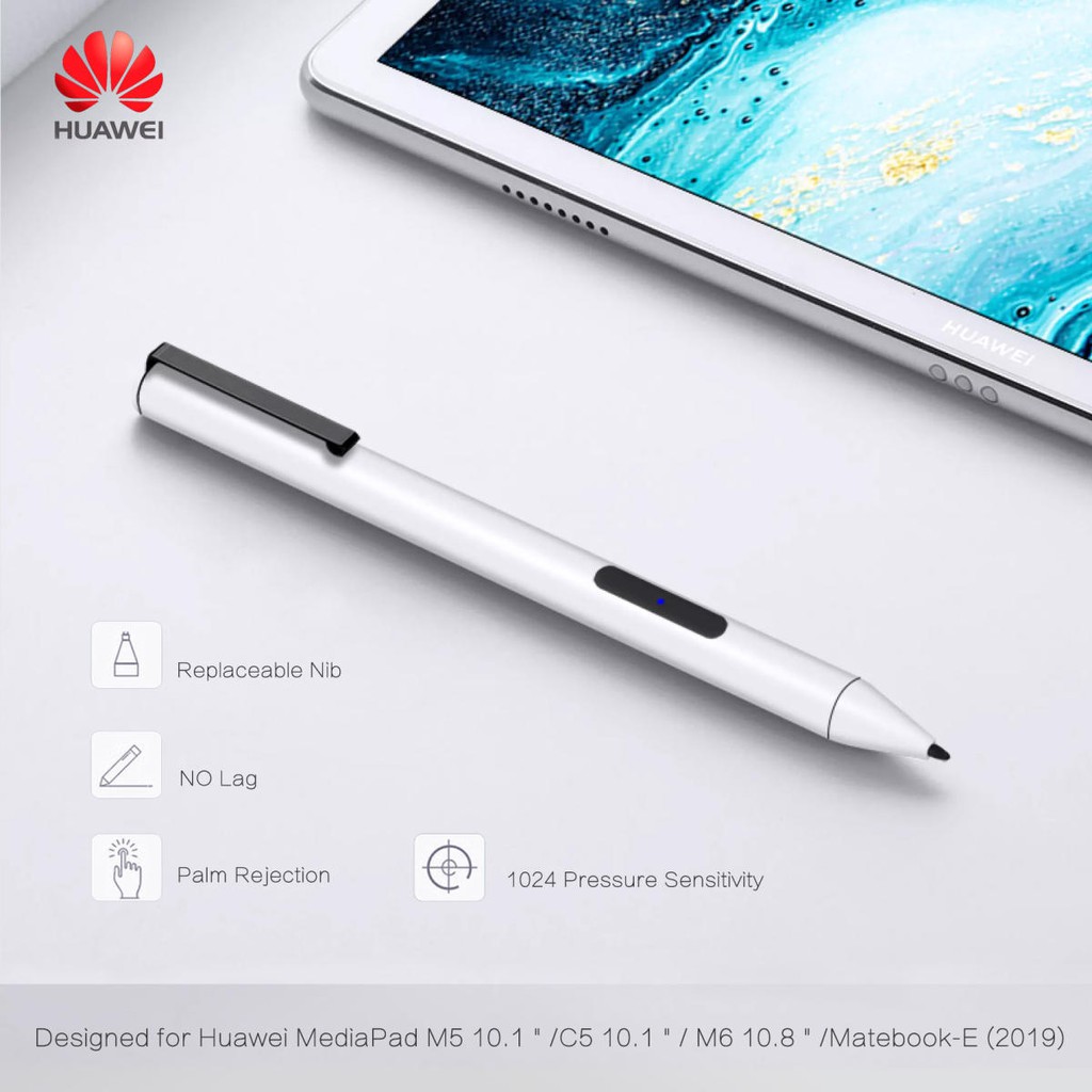 [วางมือเขียนได้]ปากกาStylusสำหรับHuawei Mediapad M6 10.8 M5 Lite 10.1แท็บเล็ตAnti TouchปากกาวัดแรงดันSmart Active Matebook E 2019 M-ปากกาLite