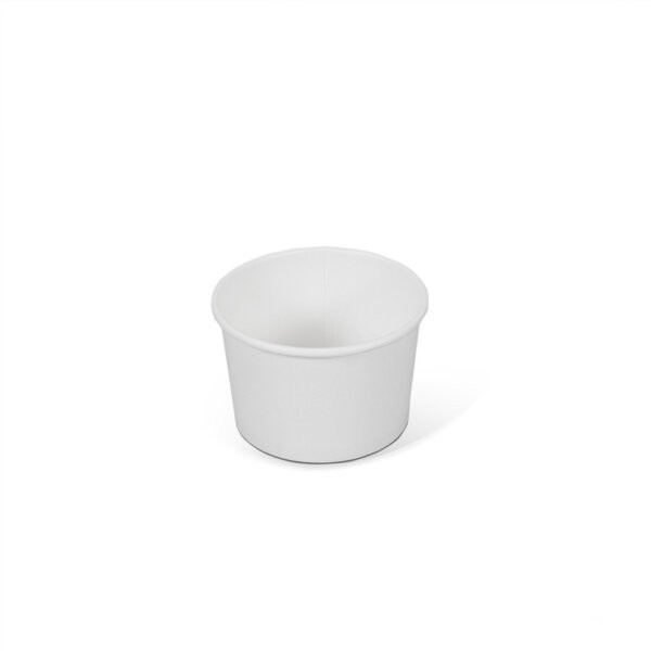 ถ้วยกระดาษใส่อาหาร บรรจุ 260 ml เเพ็ก 50 ชิ้น White Paper Bowl 260 ml