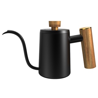 กาใส่น้ำร้อนสเตนเลส_DHPO STAINLESS KETTLE WITH WOODEN HANDLE/BLACK