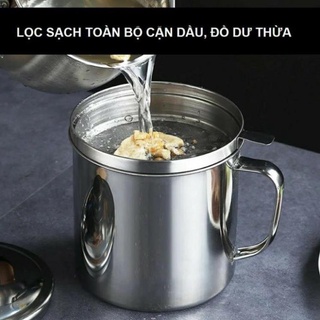 Ca Lọc Dầu Ăn Bằng Inox Cao Cấp 1,2L