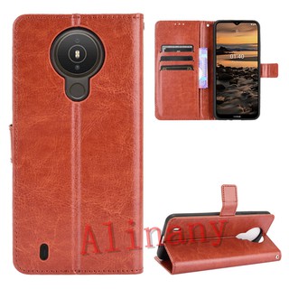 เคสสำ Nokia 1.4 Case PU Leather Flip Casing Nokia 1.4 Nokia1.4 คสโทรศัพท์มือถือ Back Cover