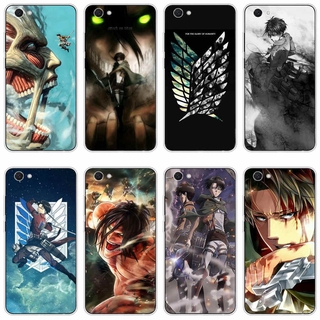 Vivo z1x y67 v5 v5s y66 y51 y20 2021 Case TPU Soft Silicon Protecitve Shell Phone casing Cover Attack On Titan Anime