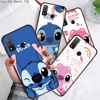 Huawei P30 Pro P20 Lite หัวเว่ย สำหรับ Case Lovers Stitch เคส เคสโทรศัพท์ เคสมือถือ