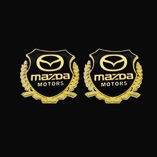 สติกเกอร์ โลหะ ลาย Mazda 3D สำหรับรถยนต์ 1 ชิ้น