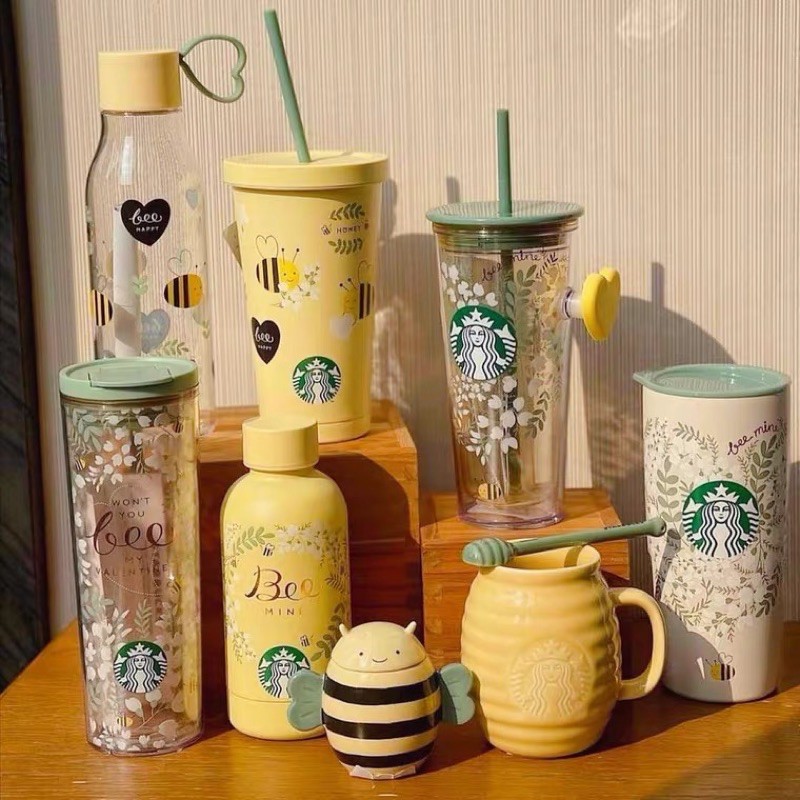 Starbucks Taiwan & Korea Limited Valentine Honey Bee Mine Series 台 & สไตล์เกาหลีไต้หวัน สตาร์巴克情人 Be