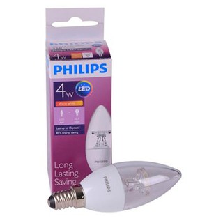 หลอด E14 LED PHILIPS ND CNDL 4 วัตต์ WARMWHITE