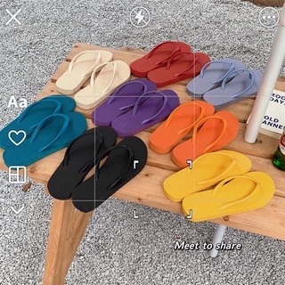 🍓EnJoy🍓 พร้อมส่ง (LT-Color5) รองเท้าแตะ ฟองน้ำ แบบหนีบ รุ่น มินิมอล พื้นนิ่ม ไม่ดีดน้ำ