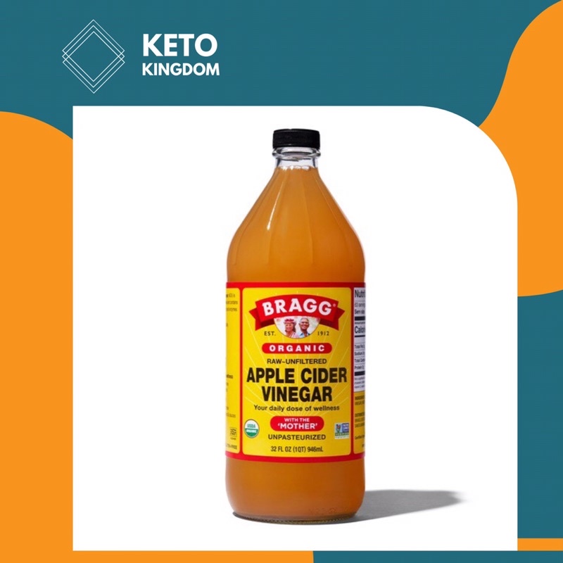 พร้อมส่ง ACV Apple Cider Vinegar 946 ml. แอปเปิ้ลไซเดอร์ ตรา bragg สินค้าแตก เสียหาย รับเครม!!