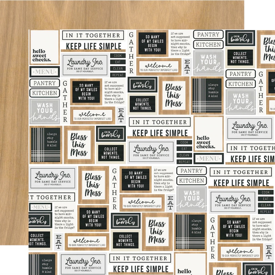 Welcome Home Hearth & Home Double-Sided Cardstock 12"X12"