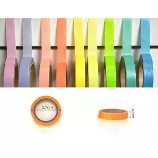 10 ม้วน สีรุ้ง ฉีกได้ วาชิ เทปกระดาษ อัลบั้มรูป ไดอารี่ ตกแต่ง DIY เทปสติกเกอร์