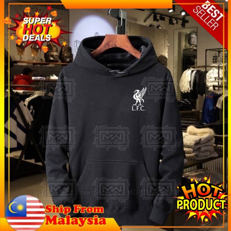 Liverpool (LC )เทรนด์ใหม่เสื้อสเวตเตอร์แขนยาวผู้ชาย/หญิงผ้าฝ้ายวัสดุ