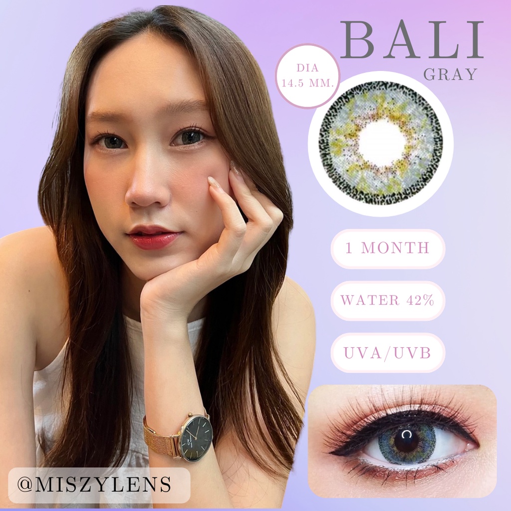 คอนแทคเลนส์ Dreamcolor1 รุ่น Bali ขอบฟุ้งตาหวานตาโต ตาประกายแวววาว สายตาสั้น คอนแทคเลนส์สายตา รุ่นฮิต ตัวดัง