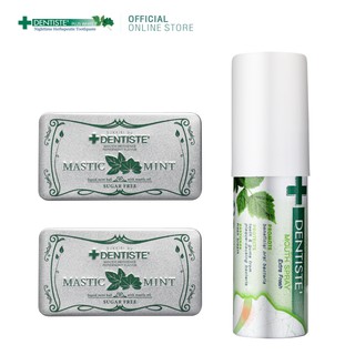 Dentiste’ Mouth Spray Extra Fresh 15ML+SUKKIRI BY DENTISTE LOVE MINT 50TAB/PC - เซ็ทสุดคุ้ม ระงับกลิ่นปาก..ภายใน 3วินาที