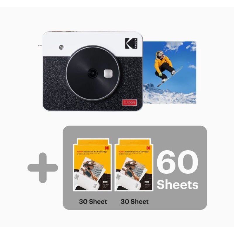 *pre order**  Kodak Mini Shot 3 Retro Camera Free กระดาษปริ้น 68 แผ่น