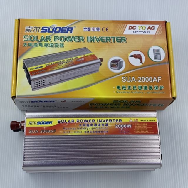 Inverter 12V 2000W อินเวอร์เตอร์. 12V. 2000w SUA-2000W/AF. 12V
