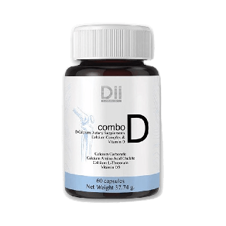 Dii Combo D แคลเซียมเสริมวิตามินดี Vit D Calcium Complex (60 แคปซูล)