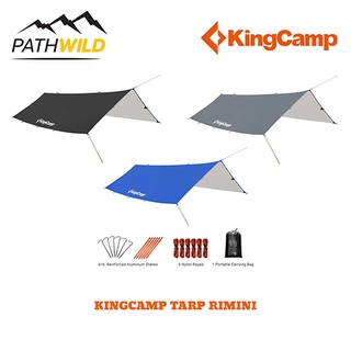 TARP หรือ FLYSHEET KINGCAMP RIMINI สำหรับเต็นท์ หรือเปล ป้องกันแสง UV เคลือบกันน้ำ 3000 mm.