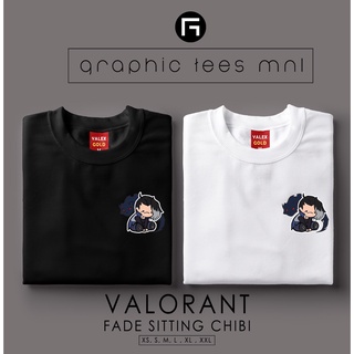 กราฟิก Tees MNL GTM Valorant นั่ง Chibi Fade เสื้อที่กําหนดเอง Unisex Tshirt สําหรับผู้หญิงและผ r!*