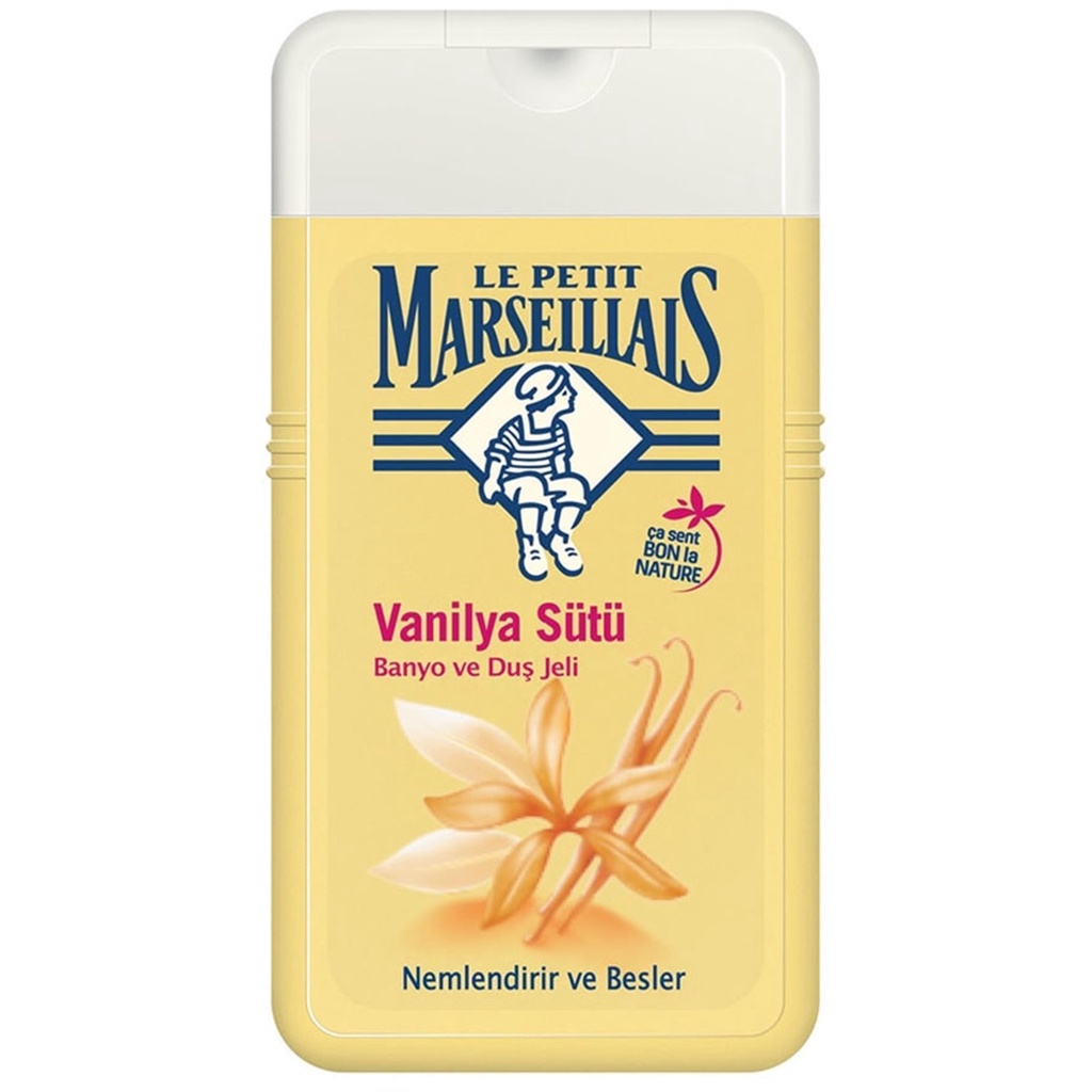 เจลอาบน้ำ Le Petit Marseillais Shower Gel Vanilla Milk  250 ml แบรนด์จากประเทศฝรั่งเศส ขนาด 250 ml (พร้อมจัดส่ง)