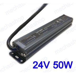 เพาเวอร์ซัพพาย แหล่งจ่ายไฟ ไดเวอร์ 24V 2.08A 50W LED Waterproof Power Supply